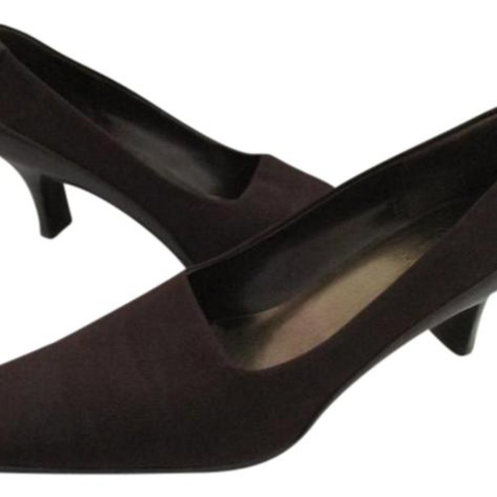 *Joan And David Chocolate Brown Nova Square Toe